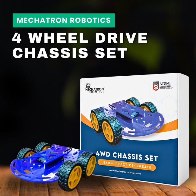 4 Wheel Drive Robot Chassis Set
